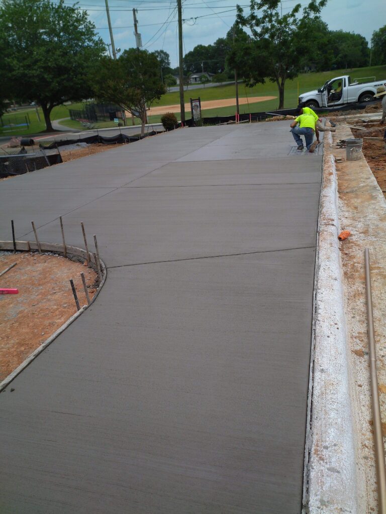 Concrete finishing in Spartanburg, SC