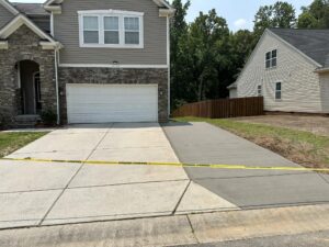 Concrete driveway extension